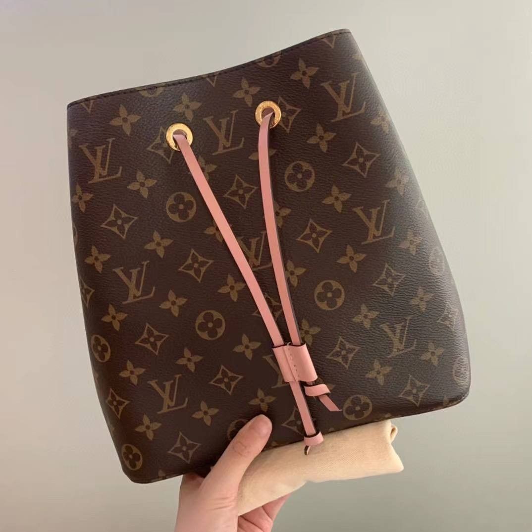 Louis Vuitton Pink Neonoe, Luxury, Bags & Wallets on Carousell