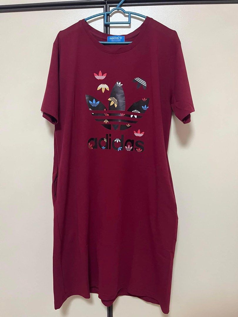 Maroon store adidas dress