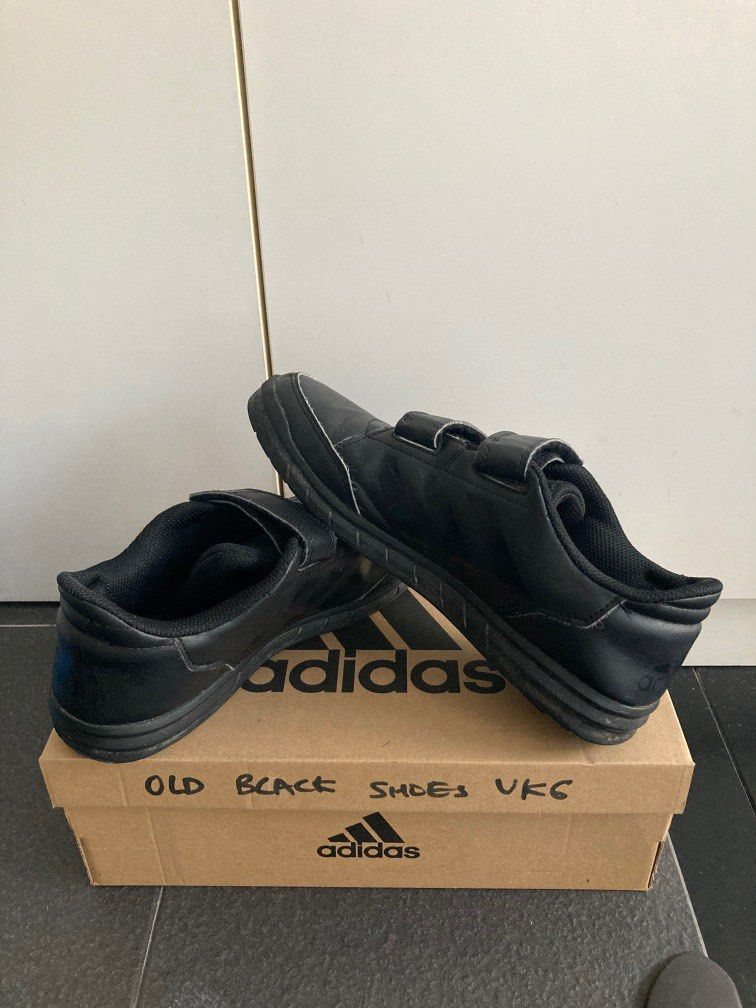 Adidas black shoes. US6.5 UK6