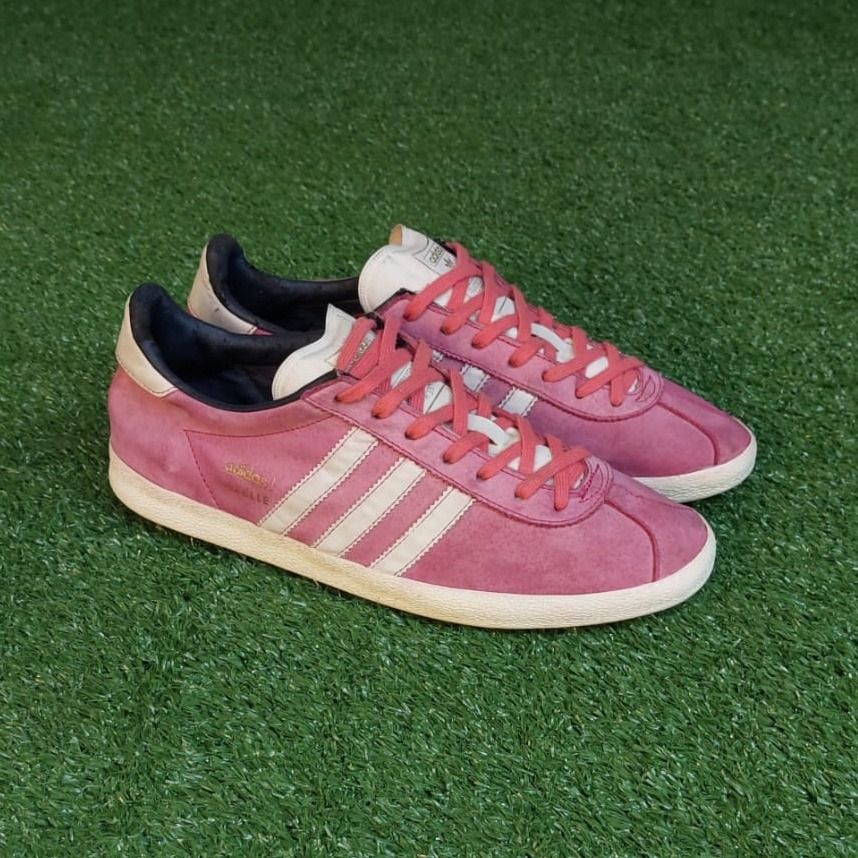 Adidas gazelle og top pink and cork