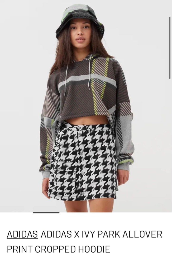 Ivy park pink cropped hoodie clearance