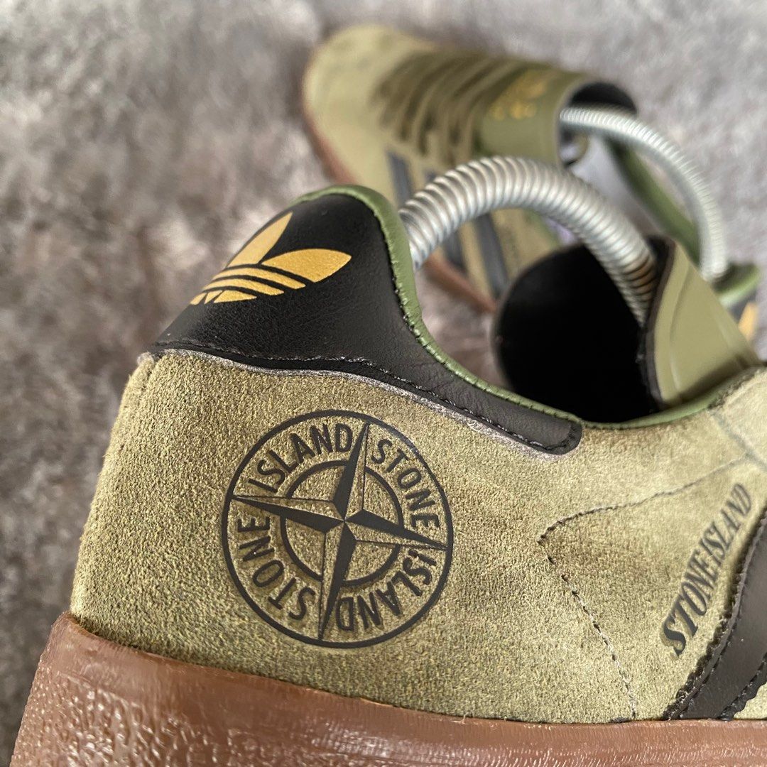 ADIDAS SAMBA x STONE ISLAND 1982 Fesyen Pria Sepatu Sneakers