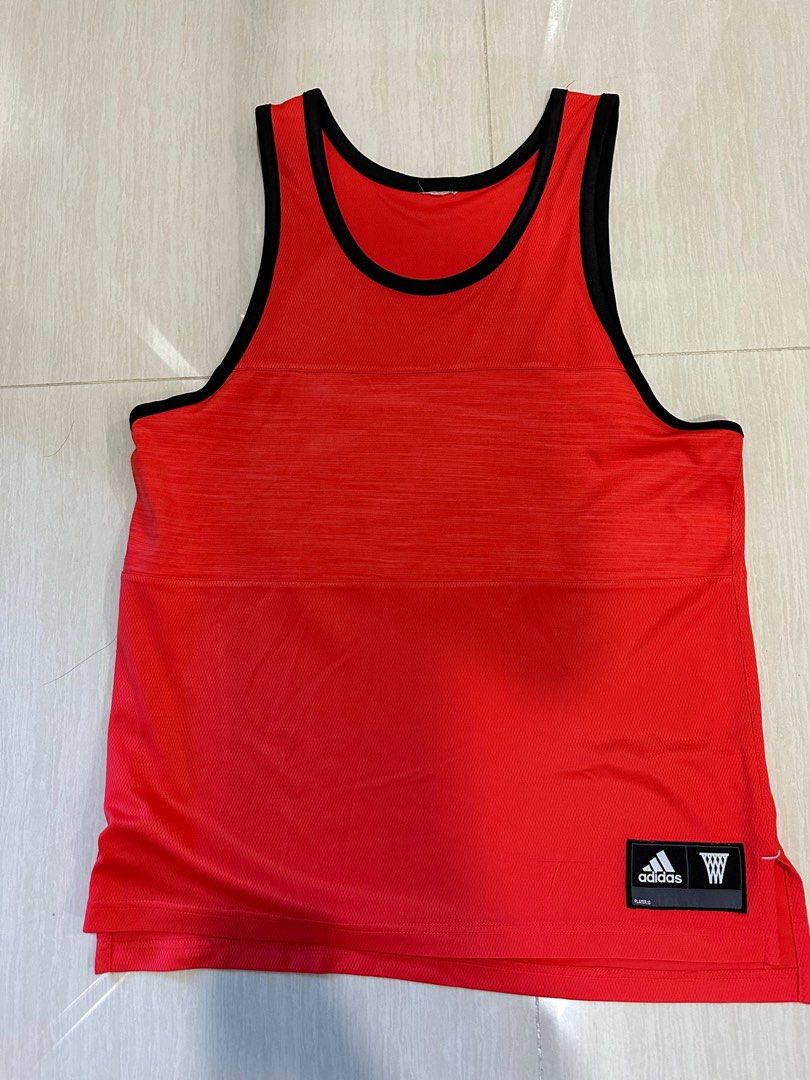 Red outlet adidas tank