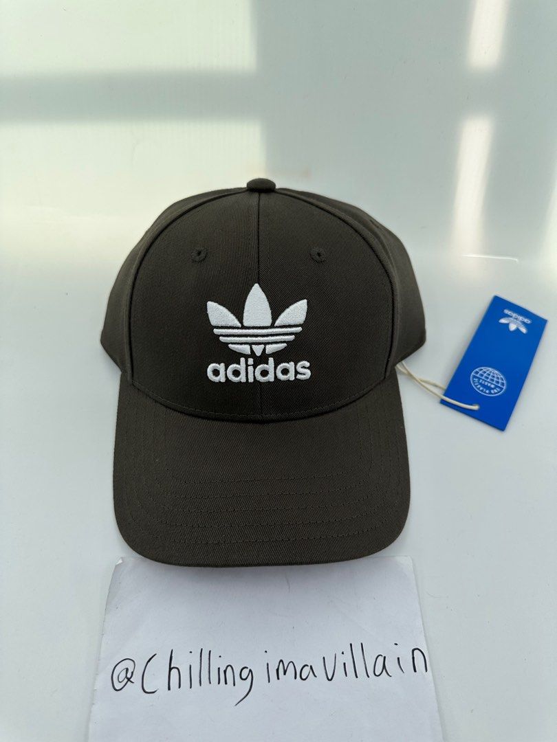 Adidas Trefoil Bogo Logo Cap Hat The Brand With Three 3 Stripes Dark Green Moss Baseball Streetwear Unisex Ball
