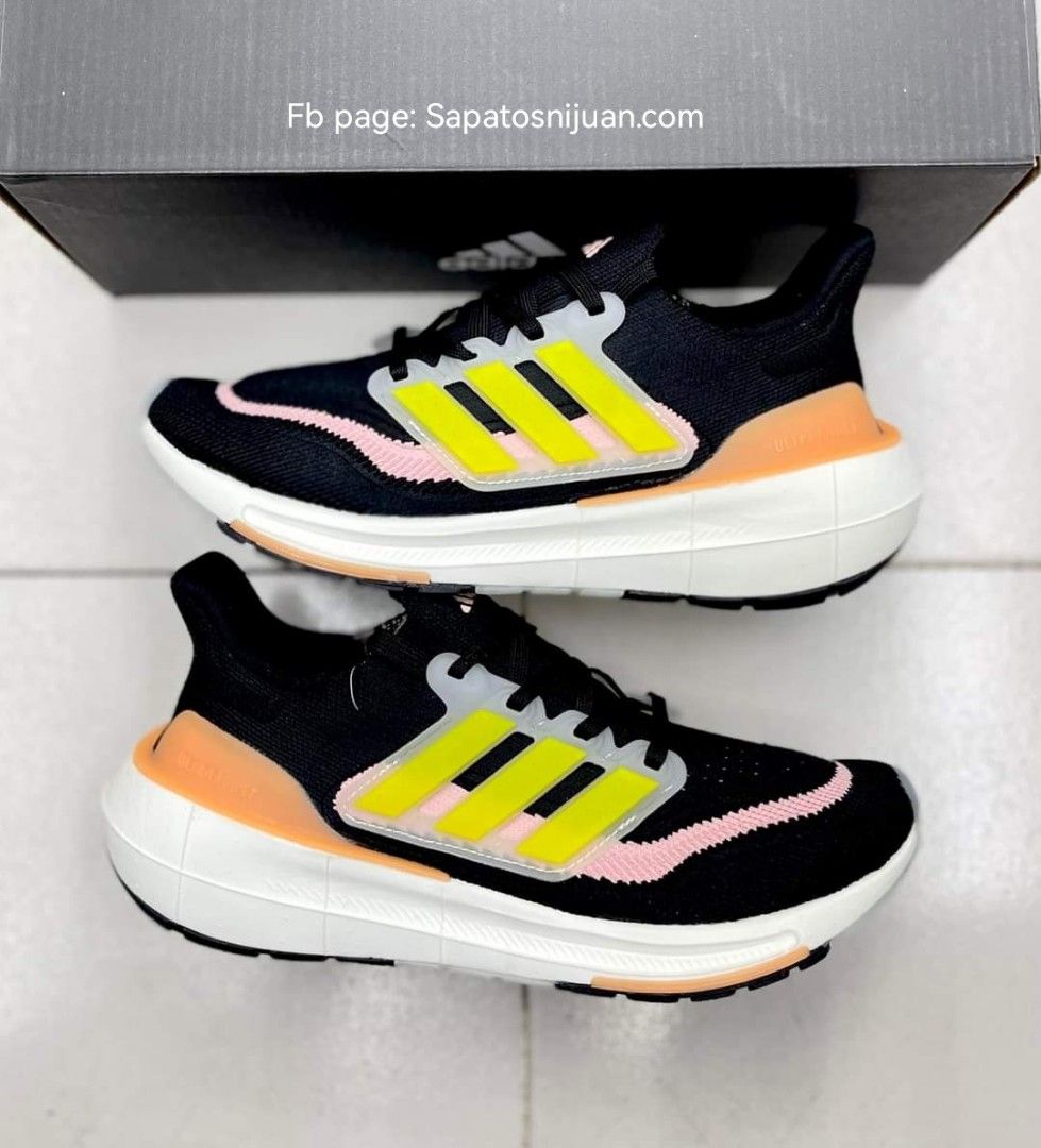 Adidas ultraboost light black green pink Women s Fashion