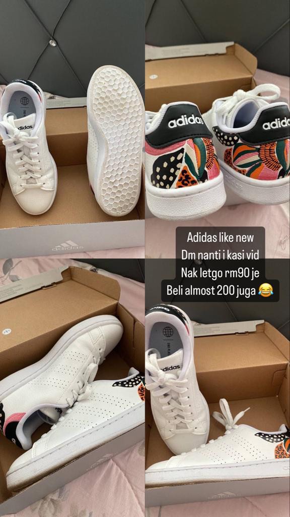 Kasut adidas new top design