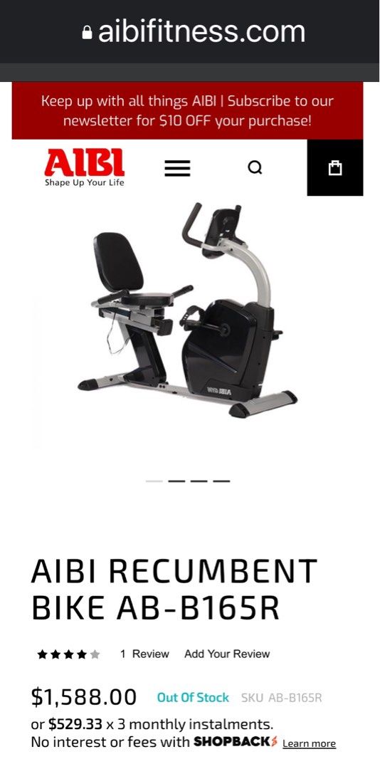 Small recumbent shop exercise bikes