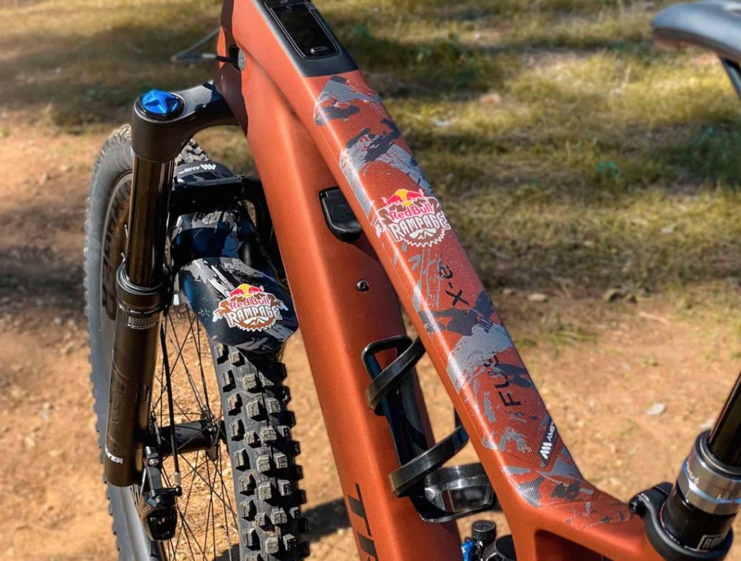 All Mountain Style Honeycomb Frame Guard, Clear/Camo Chainstay