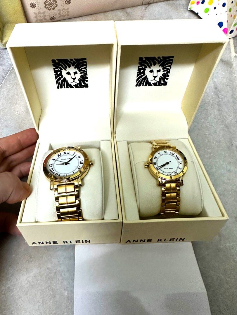 Anne Klein Couple Gold Watch