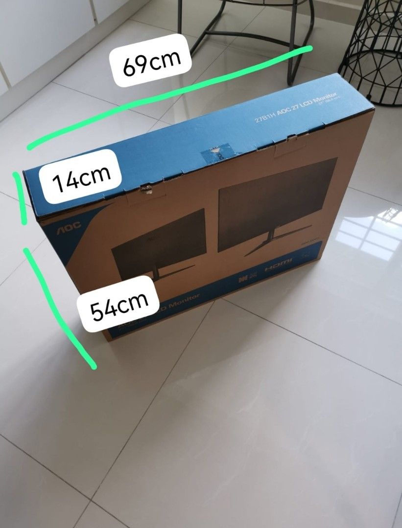 AOC 27" Monitor Box only, Computers & Tech, Parts & Accessories ...