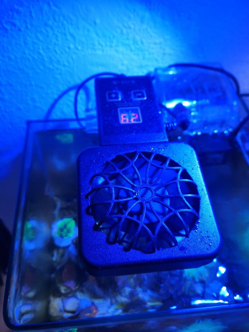 Aquarium fan with Thermostat, Pet Supplies, Pet Food on Carousell
