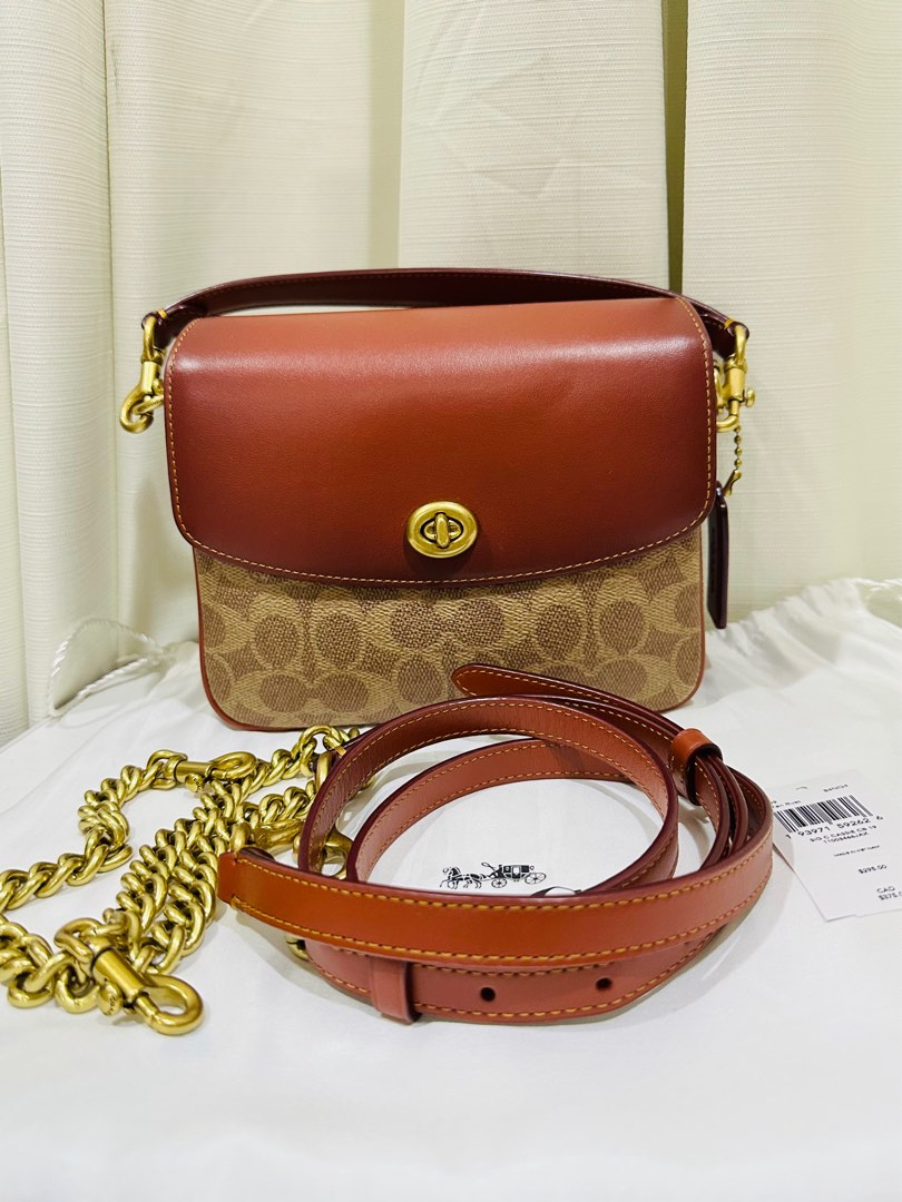 Authentic Coach Cassie 19 Tan Rust Signature on Carousell