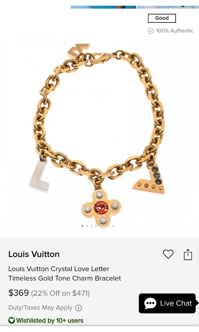 Pre-owned Louis Vuitton Multicolor Crustal Love Letter Timeless