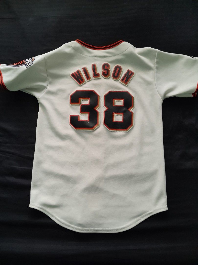 Majestic, Shirts, Majestic San Francisco Giants Brian Wilson 38 World  Series Gold Jersey Sz 54