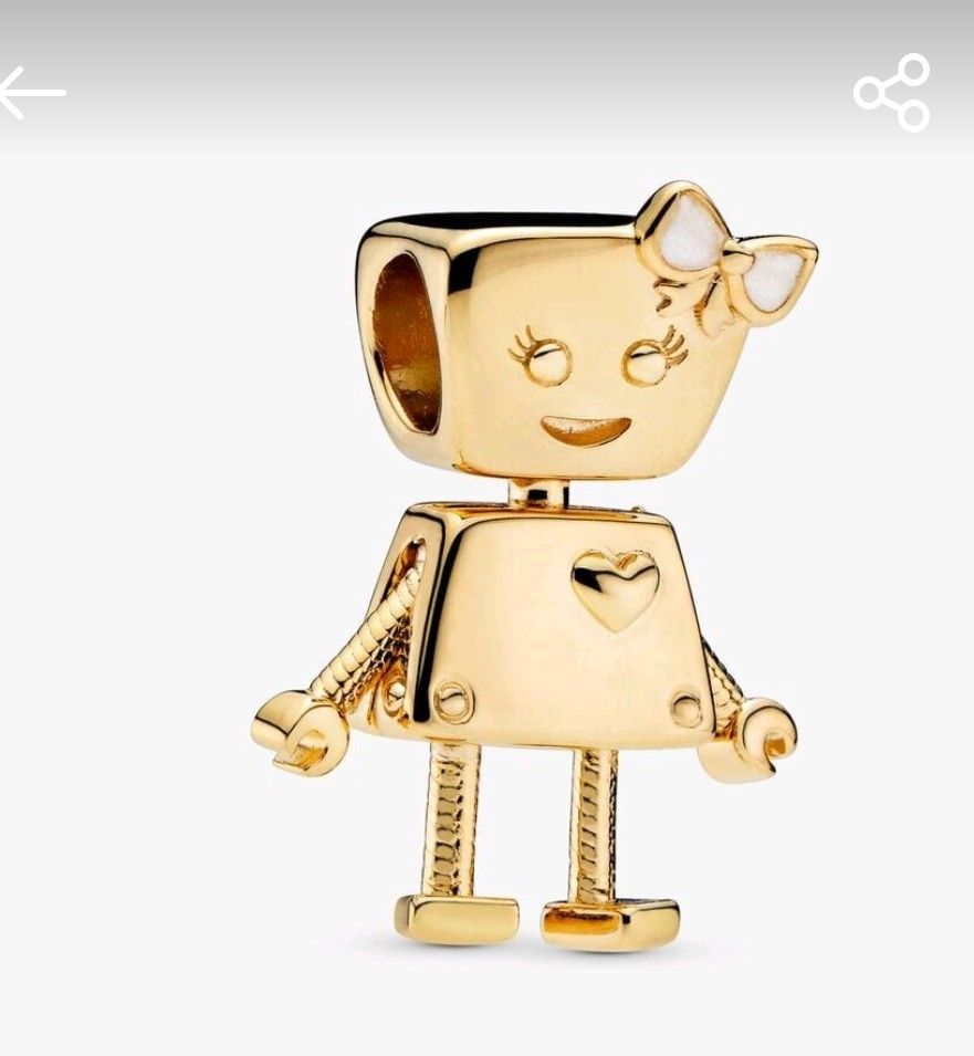 Pandora robot charm rose gold hot sale