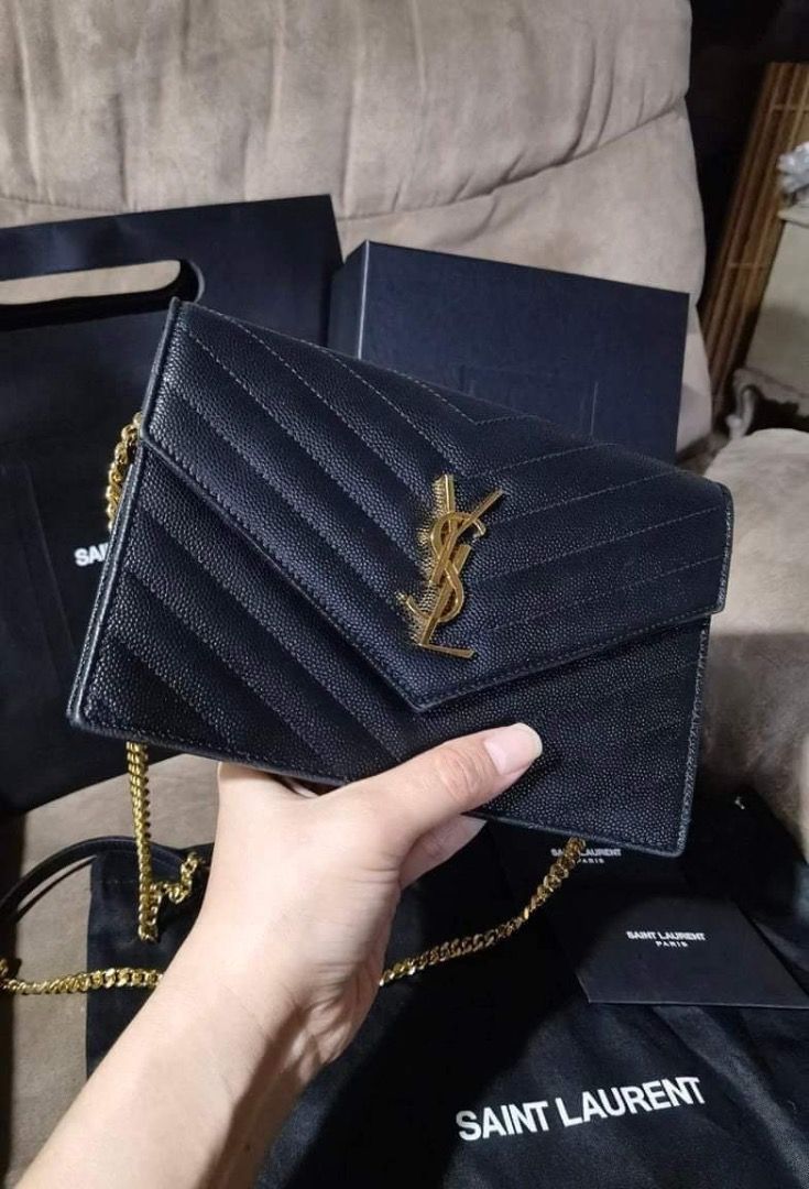 Monogram Leather Wallet in Black - Saint Laurent