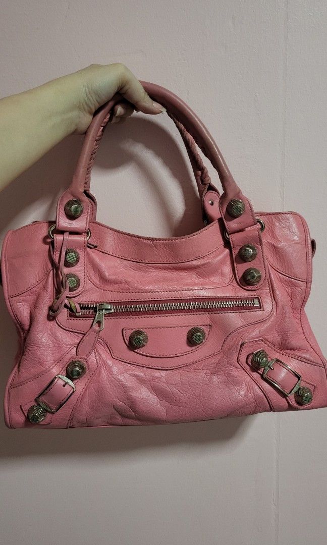 Balenciaga city outlet bag pink