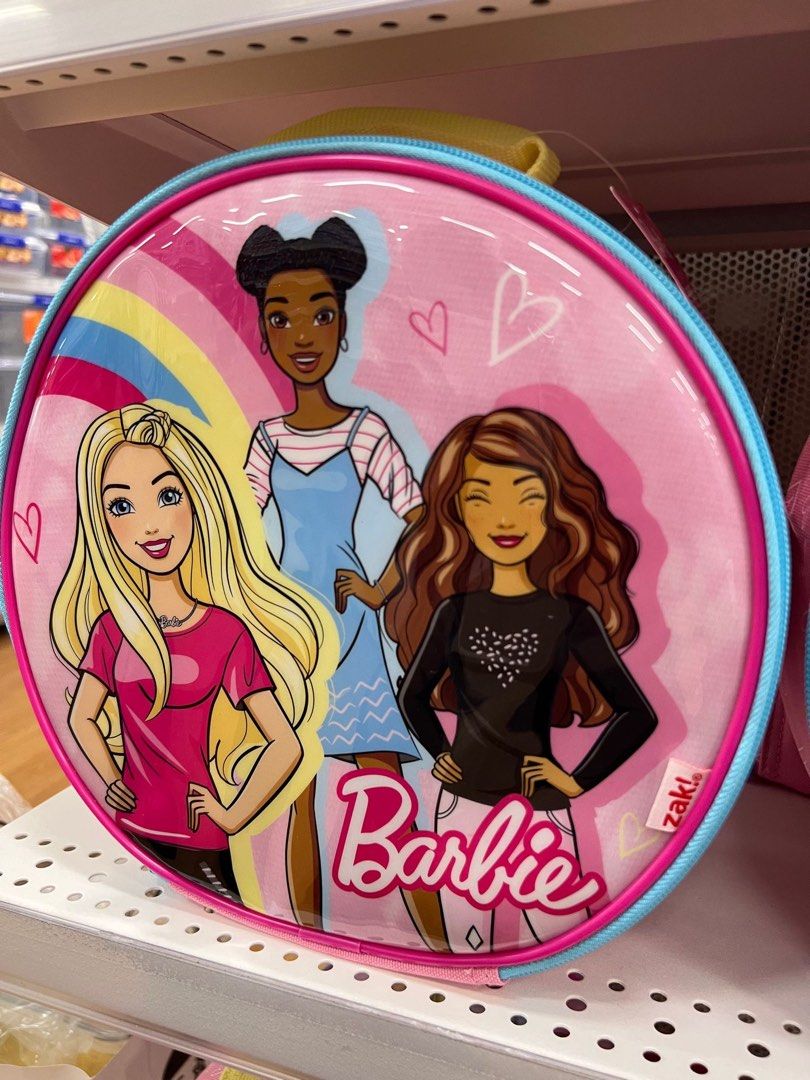 Girls Round Barbie Lunch Box