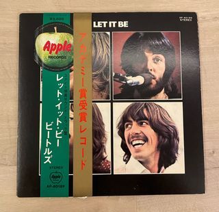 Beatles 披頭四 Let it be 日版初版黑膠 （含雙側標及補充注文票）