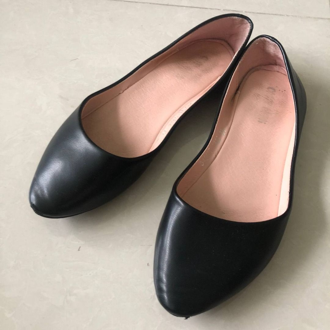 BLACK FLAT SHOES WOMENS EU 35 Women s Fashion Footwear Flats on