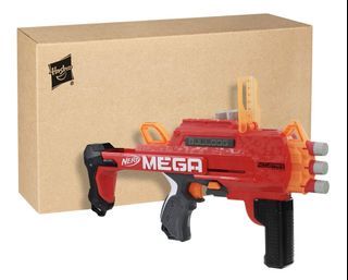 BNIB Nerf Mega Bulldog Blaster with 3 Accu Darts Bull Dog Hasbro TRU