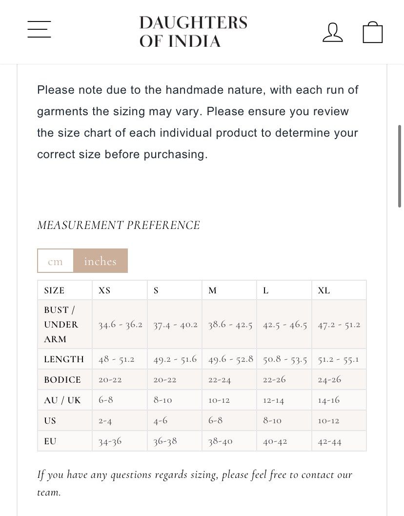Size Guide - DTP – Dress the Population