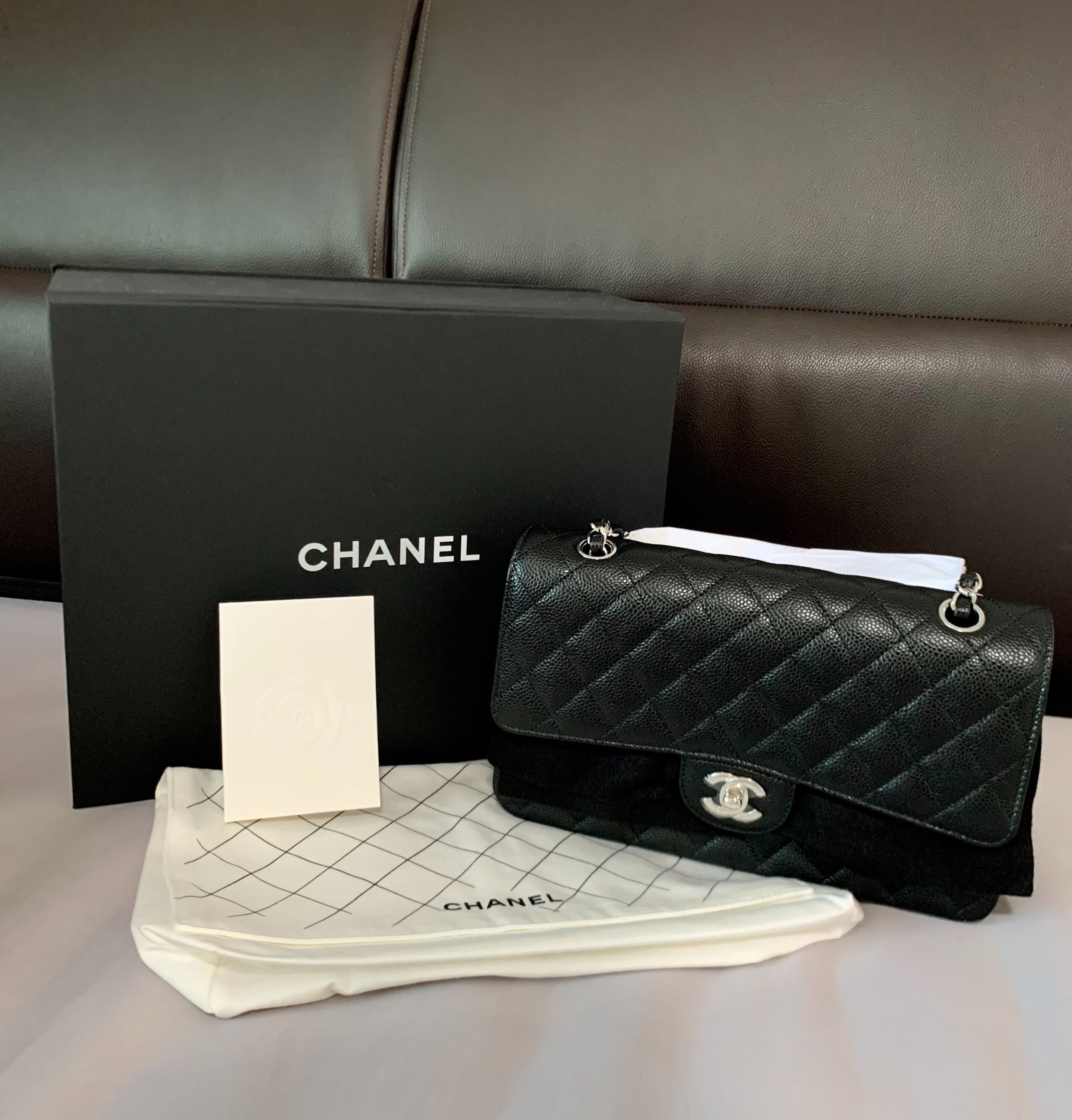 Brand New Chanel Classic Medium - Caviar SHW, Luxury, Bags