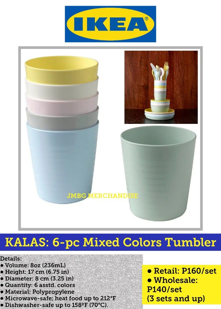 KALAS Tumbler, mixed colors - IKEA