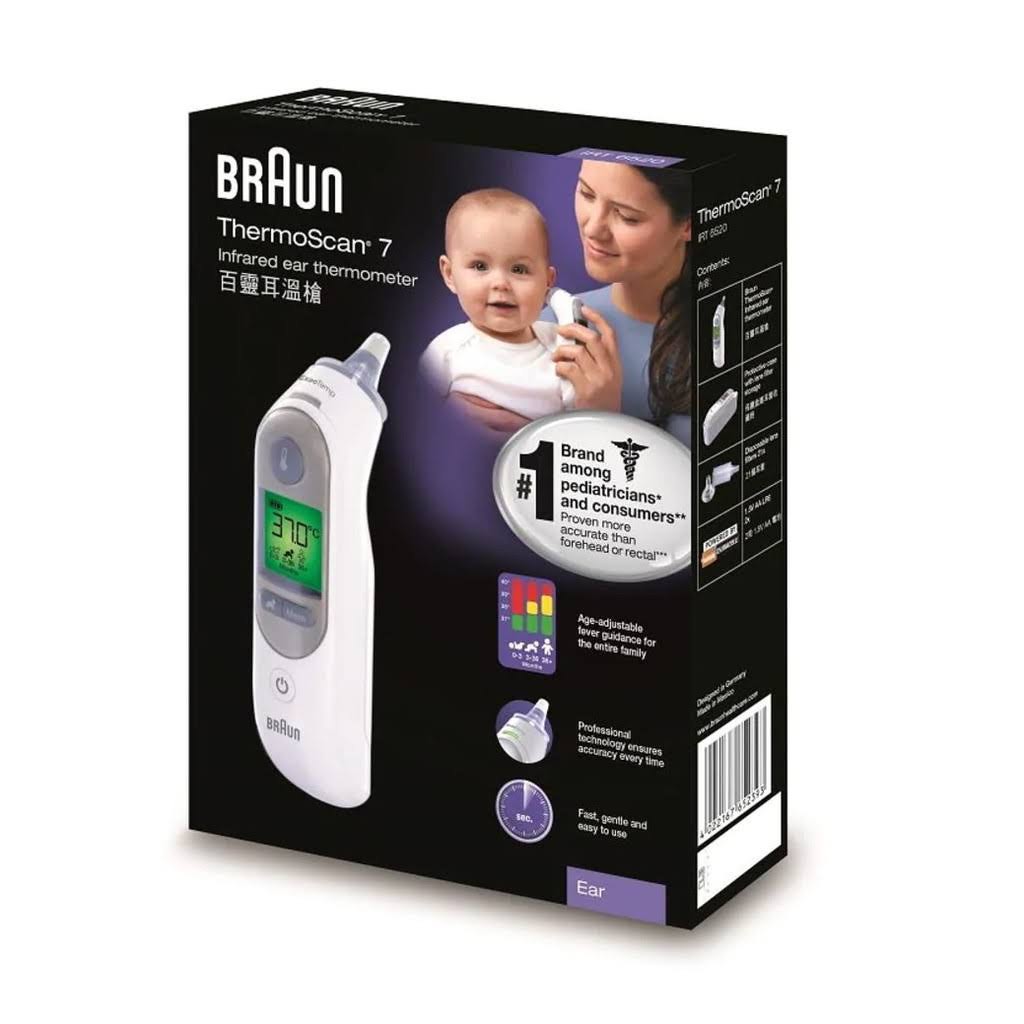 Braun Ear Thermometer, Health & Nutrition, Thermometers on Carousell