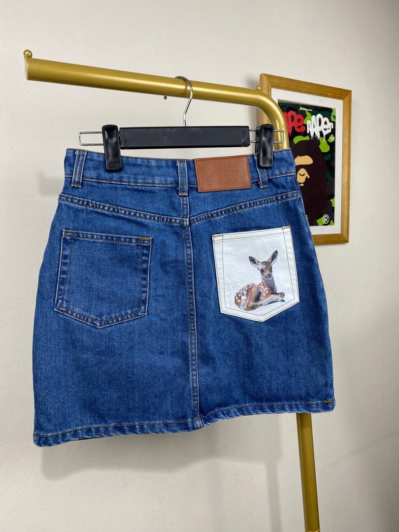 BURBERRY DENIM SKIRT Luxury Apparel on Carousell