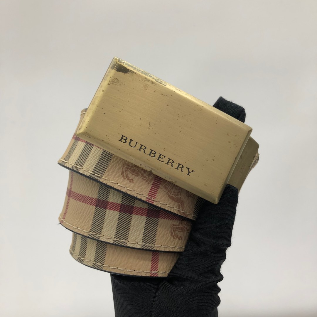BURBERRY THICK BELT 237022035^, Luxury, Accessories on Carousell