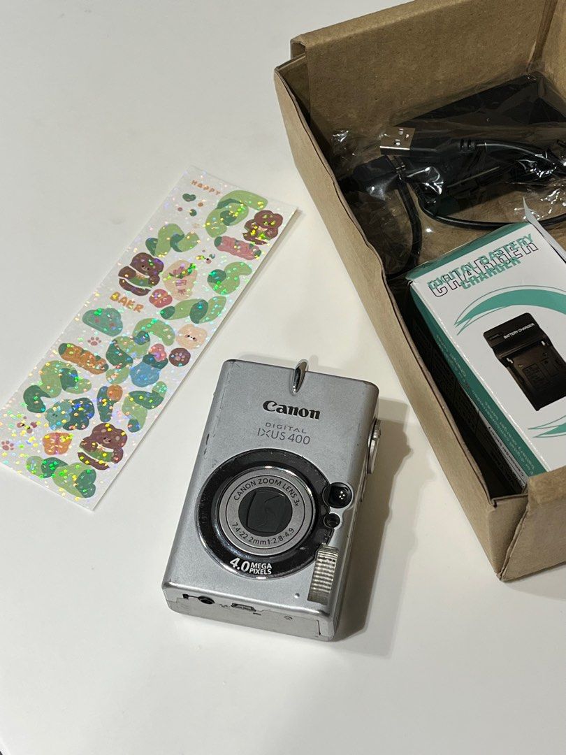 Canon Ixus 400 (card reader,SD memory card,charger), Photography