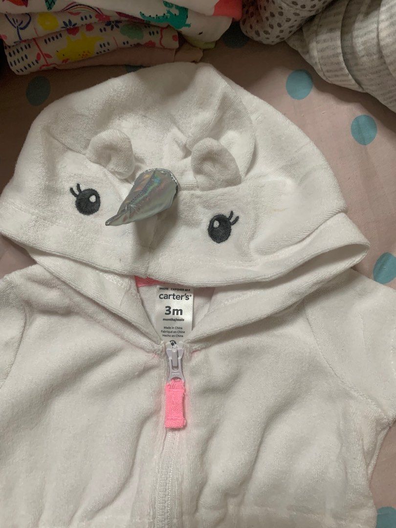 Carters unicorn hooded outerwear