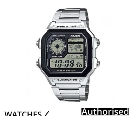 Casio watch stainless steel band discount