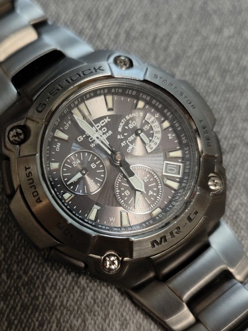 Casio G-shock MRG 7500BJ 鈦金屬, 名牌, 手錶- Carousell