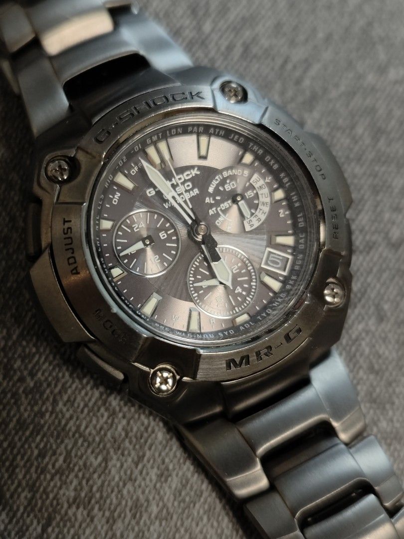 Casio G-shock MRG 7500BJ 鈦金屬, 名牌, 手錶- Carousell