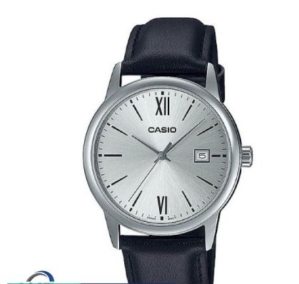 Casio Men s MTPV002L 7B3 MTP V002L 7B3 Analog Black Leather Strap