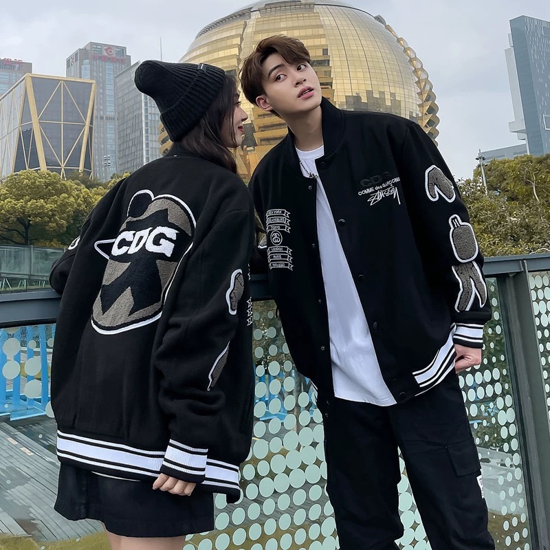 CDG X STUSSY 40TH ANNIVERSARY VARSITY JACKET, Men's Fashion, Coats ...