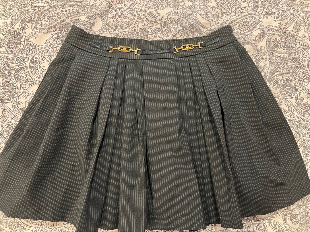Celine skirt with inner short (Category: Skirts) located in Manila. Submitted by michllov (Listing ID 1247143141, Image 2). Description: Please see minor flow which is not noticeable Waist fits up to 28in waist Length 15in.