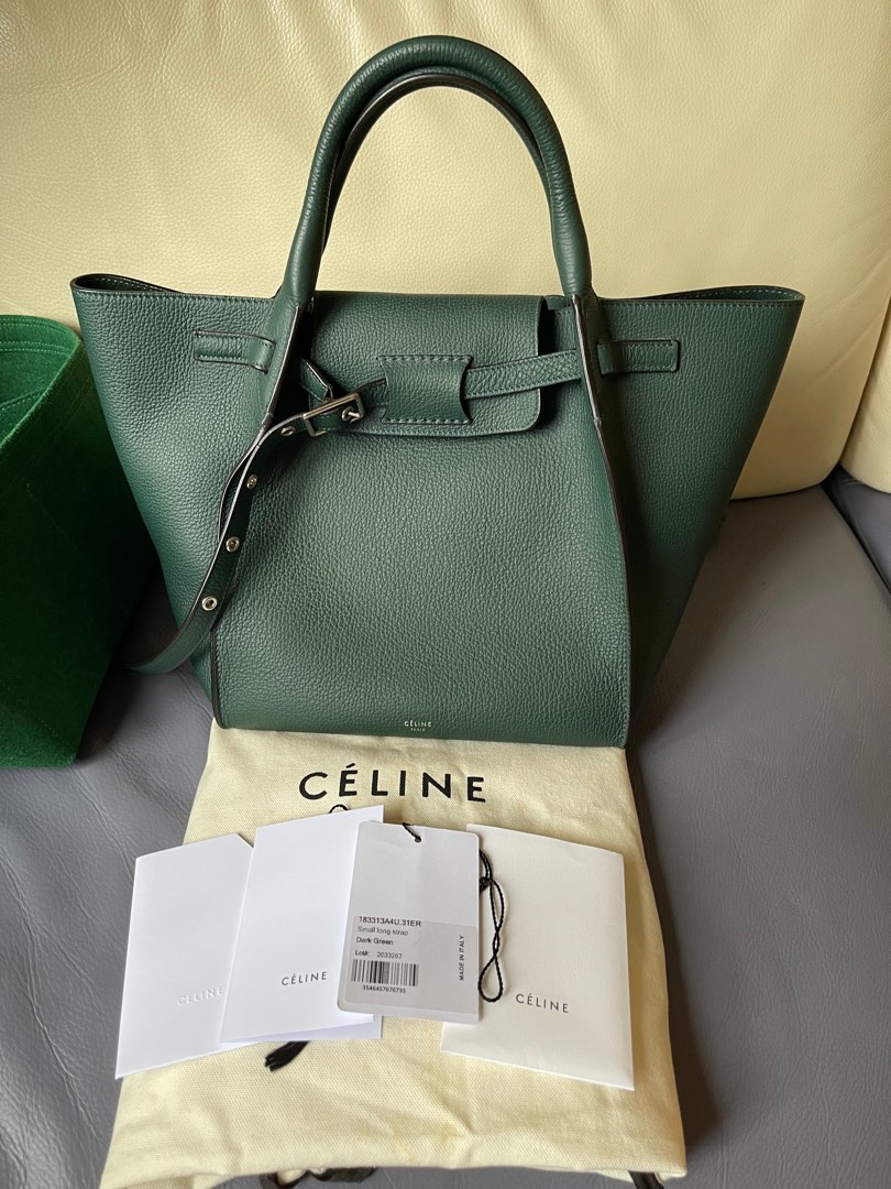 Celine big shop bag green