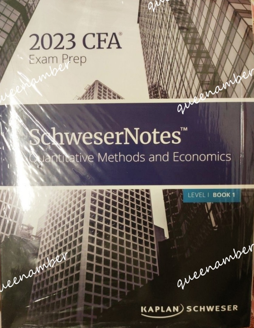 CFA 2023 (Level 1 / 2 /3 ) Kaplan Schweser Notes, 興趣及遊戲, 書本