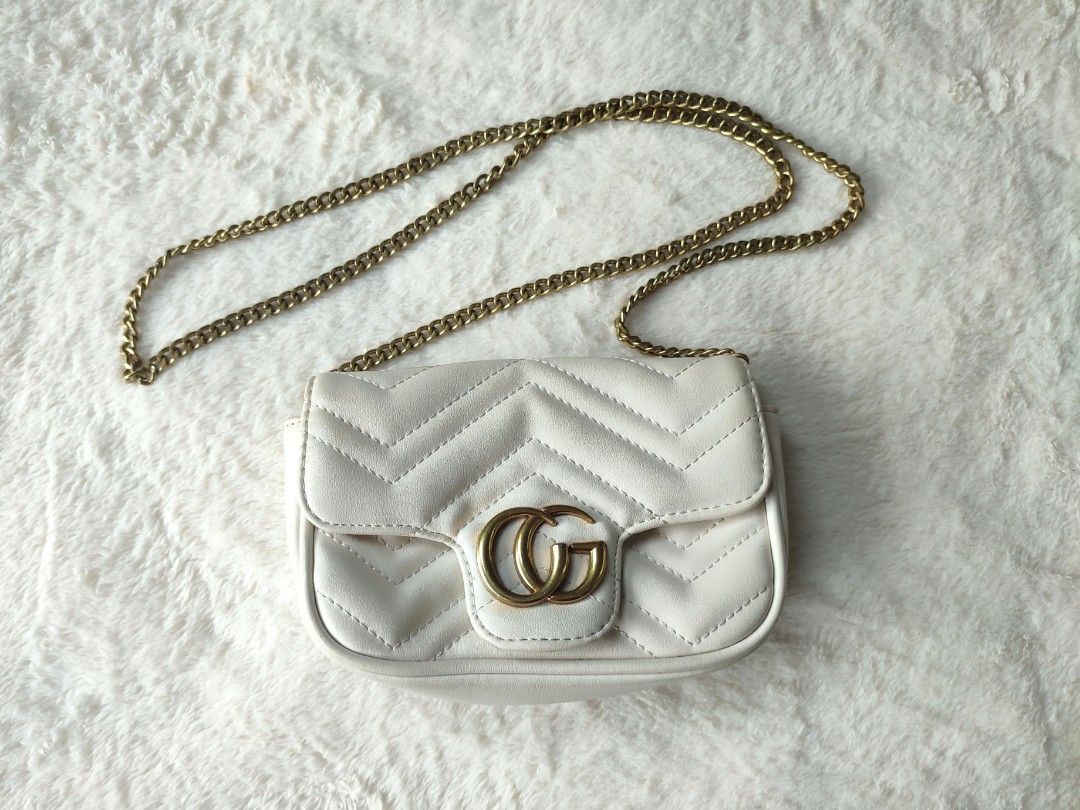 CG white sling bag Women s Fashion Bags Wallets Cross body Bags on Carousell