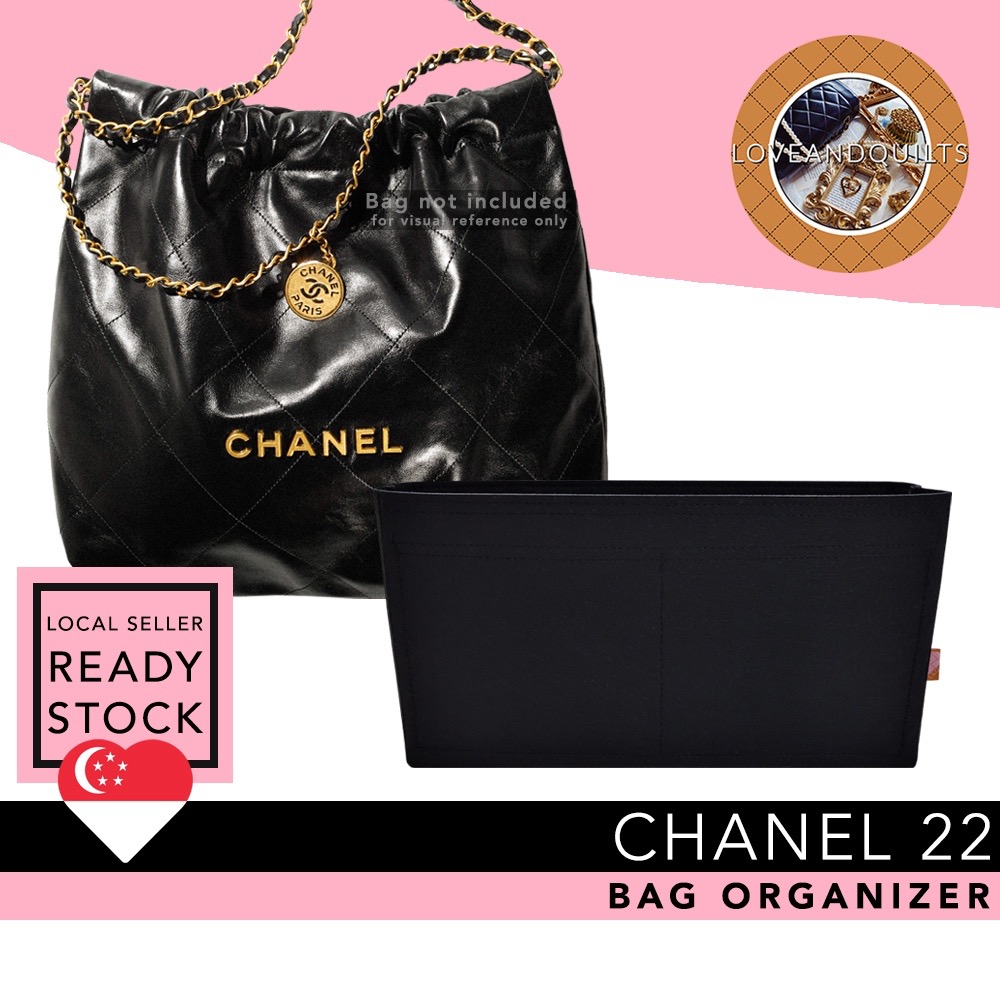 Chanel 22 Bag Organizer bag Insert bag Shaper bag Liner  Premium Felt  Organiser, Women's Fashion, Bags & Wallets, Cross-body Bags on Carousell