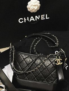 Chanel Lambskin Small Hobo Bag AS3917 Black 2023