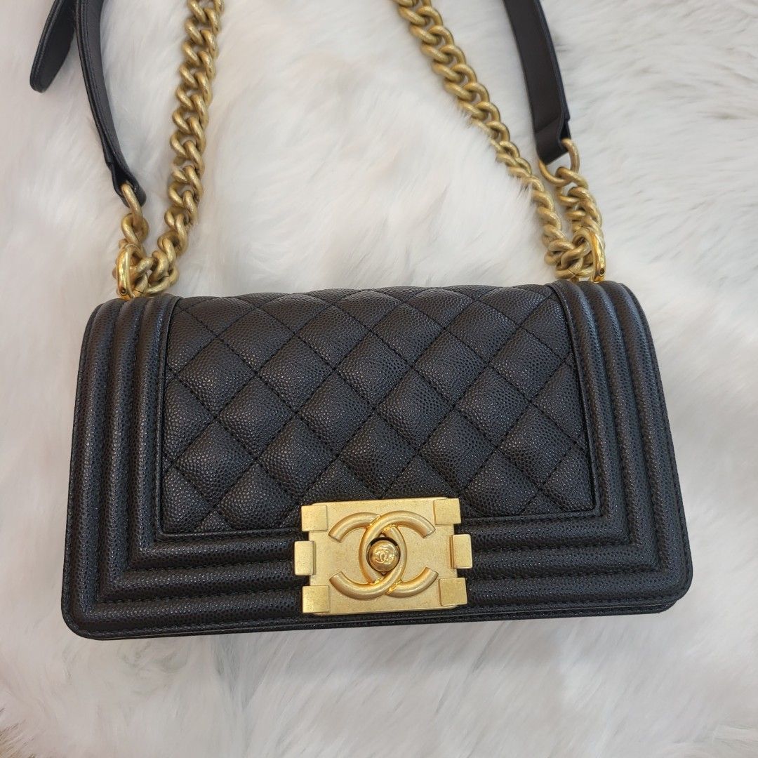 SOLD) CHANEL Small Boy Caviar Leather Black GHW (NFC MICROCHIP)_Chanel_BRANDS_MILAN  CLASSIC Luxury Trade Company Since 2007