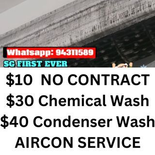 $10 Aircon Servicing - 12 years experience - 100% Chemical Wash / Chemical Steam Wash / Chemical Overhaul / Aircon Repair / Aircon Servicing