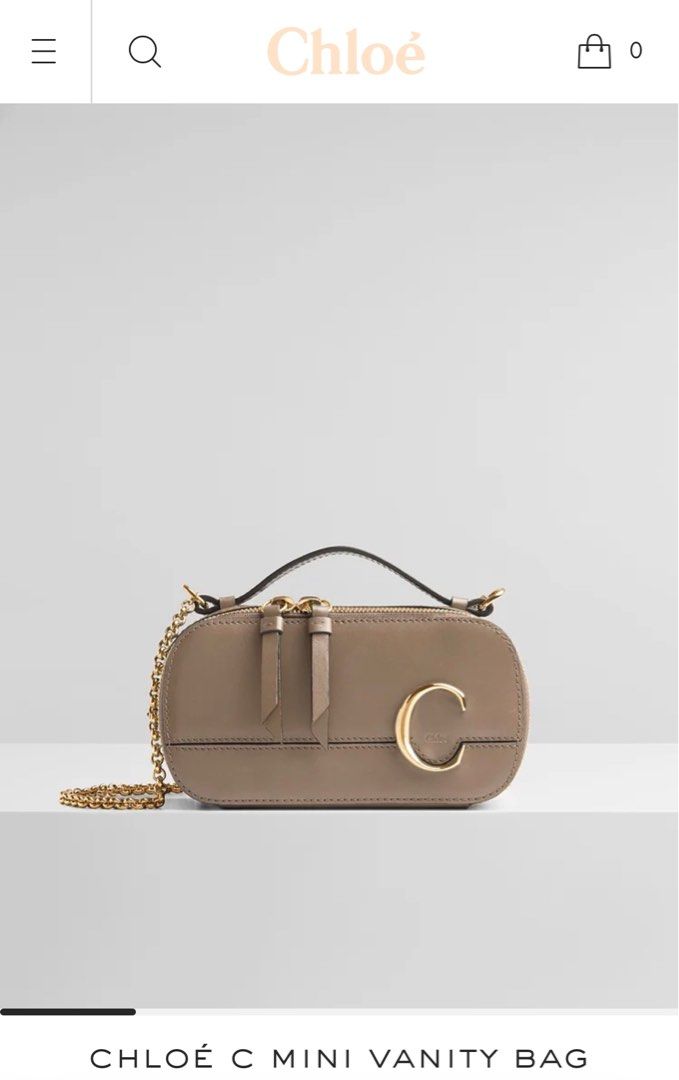 Chloe c mini vanity bag Carousell