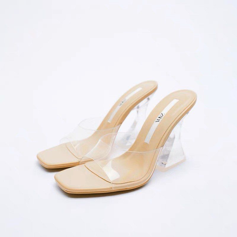 Glass sandals cheap