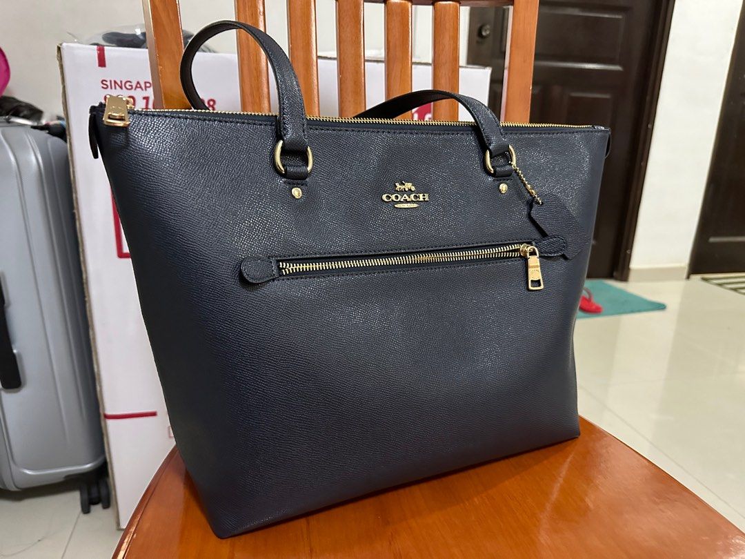 Coach midnight blue hot sale bag