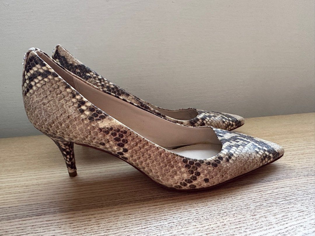 Coach snakeskin heels on sale
